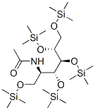 2-(Acetylamino)-1-O,3-O,4-O,5-O,6-O-pentakis(trimethylsilyl)-2-deoxy-D-mannitol结构式