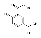 3-(2-bromoacetyl)-4-hydroxybenzoic acid Structure