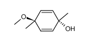 anti-4-methoxy-1,4-dimethyl-2,5-cyclohexadienol Structure