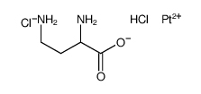 2,4-diaminobutanoate,hydron,platinum(2+),dichloride Structure