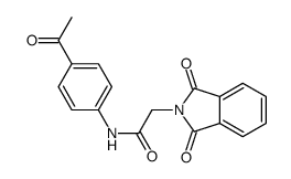 N-(4-acetylphenyl)-2-(1,3-dioxoisoindol-2-yl)acetamide结构式