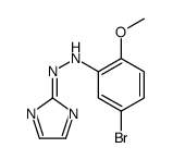 1H-Imidazole, 2-((5-bromo-2-methoxyphenyl)azo)- structure