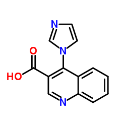 4-(1H-imidazol-1-yl)quinoline-3-carboxylic acid structure