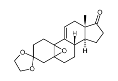 3-(ethylenedioxy)estra-5,10-epoxy-9(11)-ene-17-one Structure