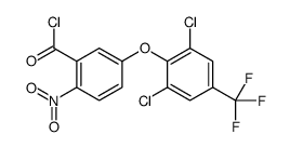 5-[2,6-dichloro-4-(trifluoromethyl)phenoxy]-2-nitrobenzoyl chloride结构式