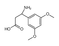 (R)-3-氨基-3-(3,5-二甲基)-丙酸结构式