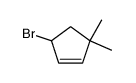 5-Brom-3,3-dimethyl-cyclopenten-(1)结构式