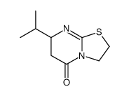 5H-Thiazolo(3,2-a)pyrimidin-5-one, 2,3,6,7-tetrahydro-7-(1-methylethyl )-结构式