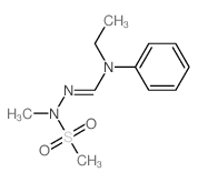 Methanesulfonic acid,2-[(ethylphenylamino)methylene]-1-methylhydrazide结构式