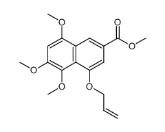 methyl 5,6,8-trimethoxy-4-(prop-2'-enyloxy)-2-naphthoate Structure