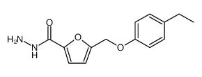 2-Furancarboxylic acid, 5-[(4-ethylphenoxy)methyl]-, hydrazide结构式