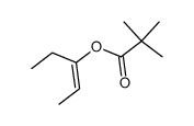 diethyl ketone enol trimethyl acetate Structure