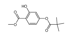 methyl 2-hydroxy-4-pivaloyloxybenzoate结构式