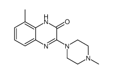 8-methyl-3-(4-methylpiperazin-1-yl)-1H-quinoxalin-2-one结构式