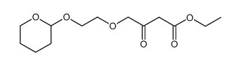 ethyl 3-oxo-4-(2-((tetrahydro-2H-pyran-2-yl)oxy)ethoxy)butanoate Structure