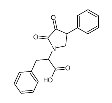 2-(2,3-dioxo-4-phenyl-pyrrolidino)-3-phenyl-propionic acid Structure