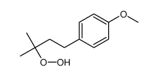 1-(3-hydroperoxy-3-methylbutyl)-4-methoxybenzene结构式