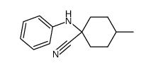 1-anilino-(4-methylcyclohexane)carbonitrile Structure