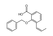 2-phenylmethoxy-3-prop-1-enylbenzoic acid结构式