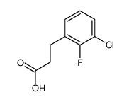 3-(3-CHLORO-2-FLUOROPHENYL)PROPIONIC ACID Structure