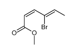 methyl 4-bromohexa-2,4-dienoate结构式