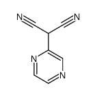 2-pyrazin-2-ylpropanedinitrile结构式