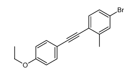 4-bromo-1-[2-(4-ethoxyphenyl)ethynyl]-2-methylbenzene结构式