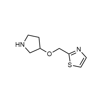 2-((Pyrrolidin-3-yloxy)methyl)thiazole Structure