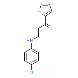 3-(4-chloroanilino)-1-(2-thienyl)-1-propanone结构式