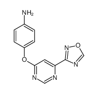 4-(6-(1,2,4-噁二唑-3-基)嘧啶-4-基氧基)苯胺结构式