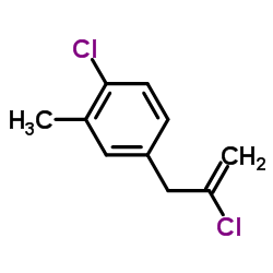 1-Chloro-4-(2-chloro-2-propen-1-yl)-2-methylbenzene结构式