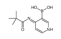 4-Pivalamidopyridine-3-boronic acid Structure