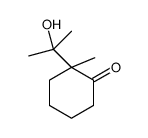 2-(2-hydroxypropan-2-yl)-2-methylcyclohexan-1-one Structure