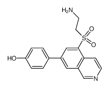 4-[5-(2-amino-ethanesulfonyl)-isoquinolin-7-yl]-phenol结构式