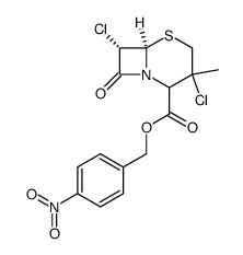 p-nitrobenzyl 7α-chloro-3-methyl-3-chlorocepham-4-carboxylate Structure