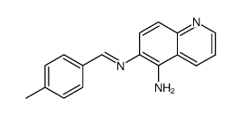 6-((4-methylbenzylidene)amino)quinolin-5-amine Structure