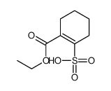 2-ethoxycarbonylcyclohexene-1-sulfonic acid结构式