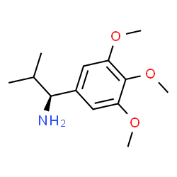 (1S)-2-METHYL-1-(3,4,5-TRIMETHOXYPHENYL)PROPYLAMINE结构式