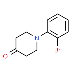 1-(2-bromophenyl)piperidin-4-one结构式