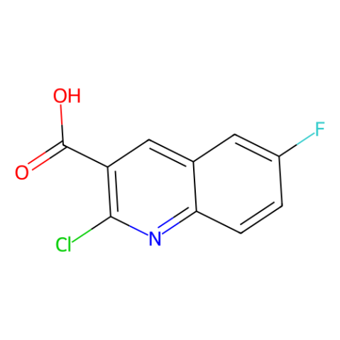 2-chloro-6-fluoroquinoline-3-carboxylic acid结构式