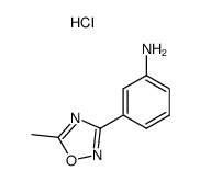 3-(5-methyl-[1,2,4]oxadiazol-3-yl)-aniline, monohydrochloride Structure