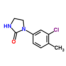 1-(3-Chloro-4-methylphenyl)-2-imidazolidinone Structure