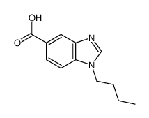 1-Butyl-1,3-benzodiazole-5-carboxylic acid Structure