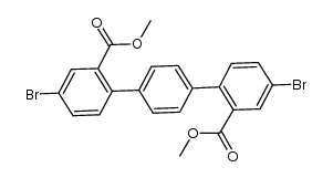 4,4''-dibromo-2,2''-methoxycarbonyl-[1,1',4',1'']terphenyl Structure