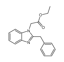 ethyl (2-benzyl-1H-benzimidazol-1-yl)acetate Structure