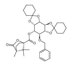 6-O-benzyl-1-O-camphanoyl-2,3:4,5-di-O-cyclohexylidene-myo-inositol Structure