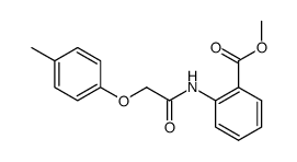 N-p-tolyloxyacetyl-anthranilic acid methyl ester Structure