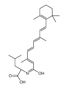 N-(ALL-TRANS-RETINOYL)-DL-LEUCINE Structure