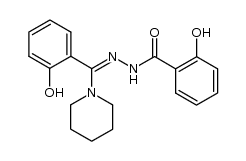 2-(o-Hydroxy-α-piperidinobenzylidene)salicylohydrazide结构式