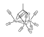 {HRu3(CO)9(μ3-η2-acetyl)}(1-) Structure